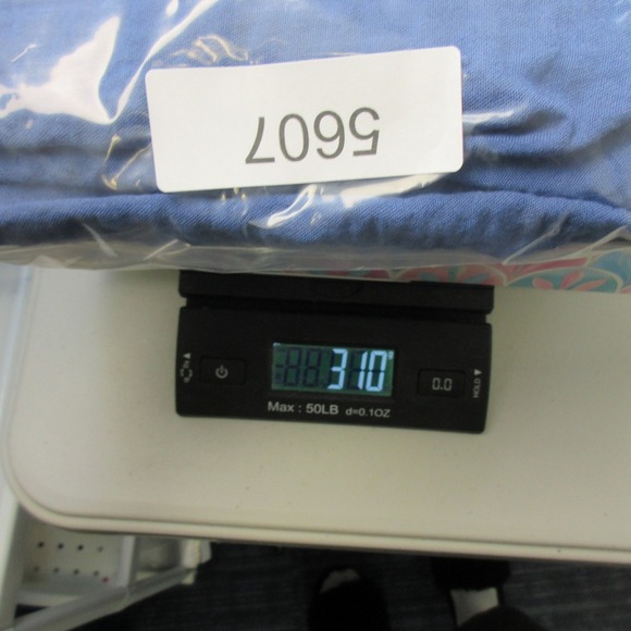 Habitat Crinkle Wide Leg Cropped Pants Women XXL Blue Pull On Lagenlook 310 - Picture 12 of 12